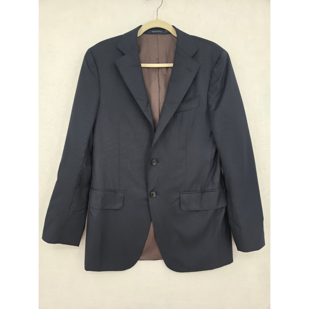 Suitsupply Lazio La Spalla Navy Blue Super 150s Wool Blazer US 36 EU 46 46R Slim